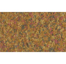 Gros plan de flocons de nourriture pour poissons