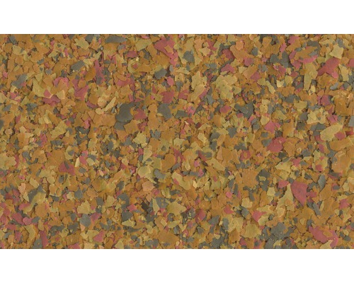 Gros plan de flocons de nourriture pour poissons