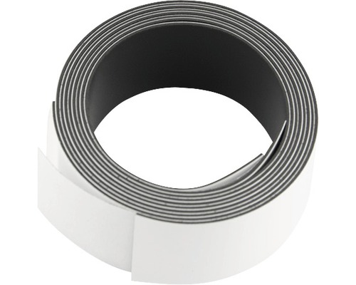 Rouleau de bande magnétique avec surface adhésive