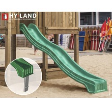 Tour de jeux Hyland Projekt Q1 bois avec mur d'escalade, toboggan vert-thumb-2