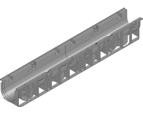 Caniveauxpartie inférieure type 01 en PP Hauraton RecyfixStandard 100 1000x150x134 mm