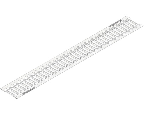 Grille passerelle pour caniveau Hauraton Faserfix/ RecyfixStandard 100 à clipser zingué 1000x137x3 mm