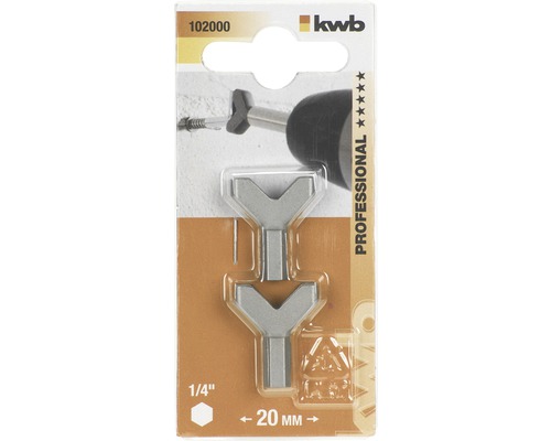 KWB Dübellochfinder Set, 2 Stück, 20 mm