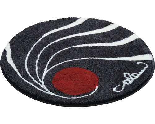 Tapis de bain ovale avec motif
