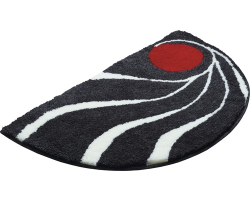 Tapis demi-lune avec motif abstrait pour l''intérieur