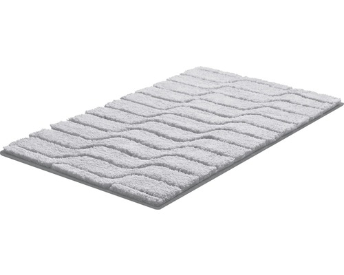 Tapis de bain rectangulaire avec motif ondulé