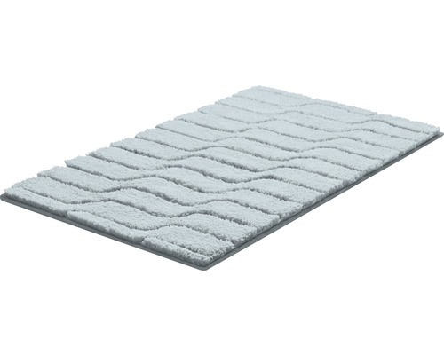 Tapis de bain rectangulaire avec surface côtelée