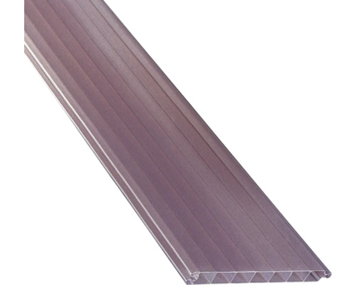 Panneau alvéolaire PVC avec rainure et languette bronze 3000x200x16 mm