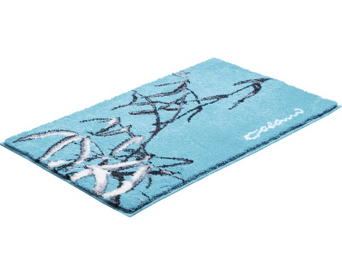 Tapis de bain rectangulaire avec motif bambou