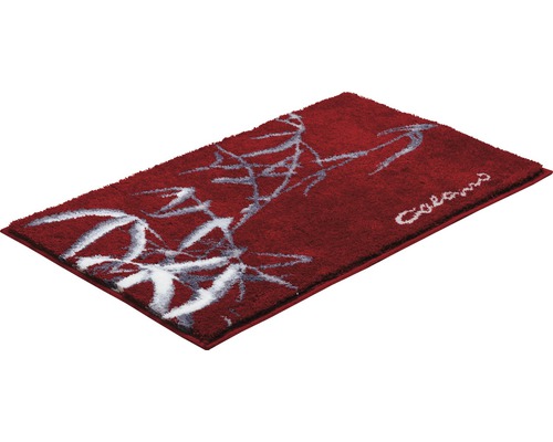 Roter Teppich mit Bambusmuster