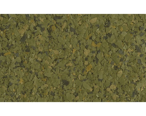 Gros plan sur des flocons de nourriture pour poissons