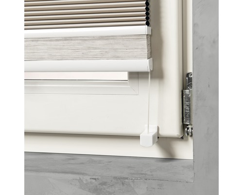 Fenêtre avec store plissé monté