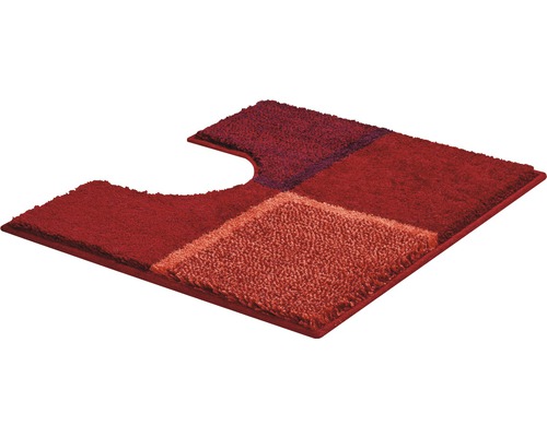 Tapis de toilette rectangulaire avec découpe