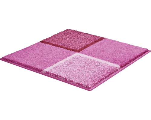 Tapis de bain carré avec motif géométrique