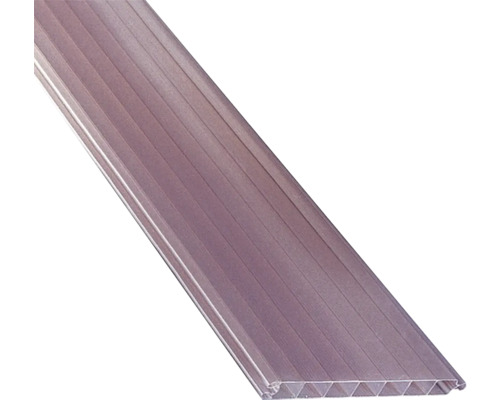 Panneau alvéolaire PVC avec rainure et languette bronze 2500x200x16 mm Panneau alvéolaire PVC avec rainure et languette bronze 2500x200x16 mm