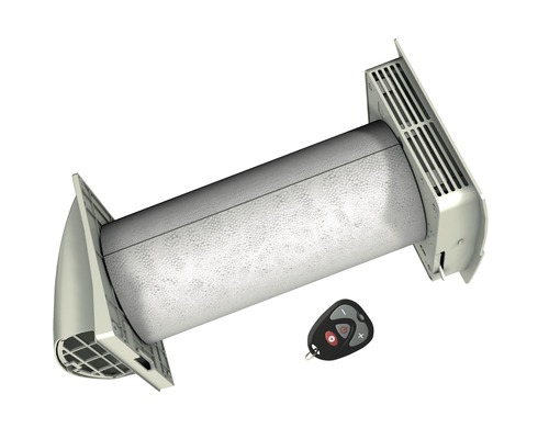 Ventilateur tubulaire avec télécommande