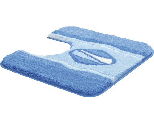 Blaue WC-Vorleger Badematte mit Muster