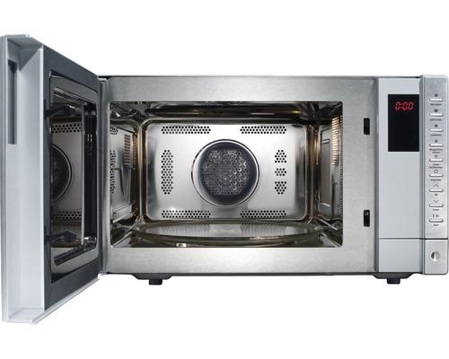 Micro-ondes ouvert avec plateau tournant