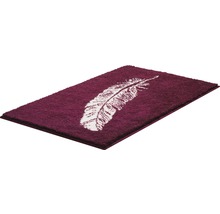 Rechteckige Badematte mit Federdesign