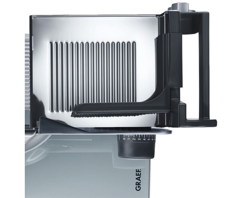 Graef Logo auf einem Allesschneider zur Lebensmittelverarbeitung