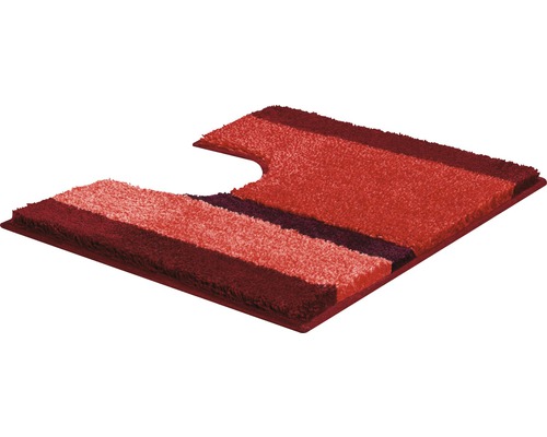 Tapis de toilette multicolore avec découpe