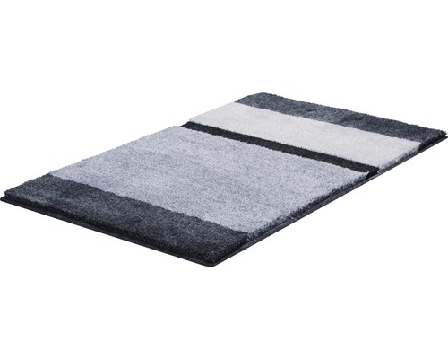 Tapis de bain rectangulaire à rayures