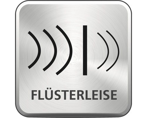 Flüsterleise Symbol: Sehr geringe Geräuschentwicklung