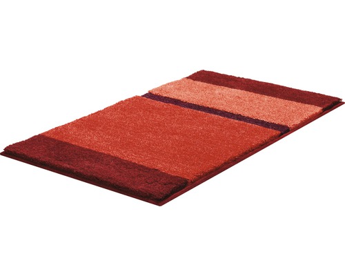 Tapis de bain rectangulaire avec motif rayé