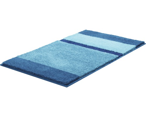 Tapis de bain rectangulaire avec motif rayé