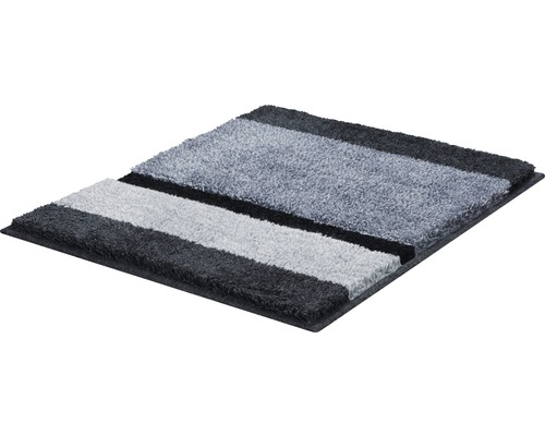 Tapis de bain rectangulaire avec motif rayé