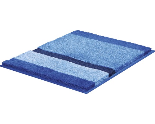 Tapis de bain rectangulaire à rayures