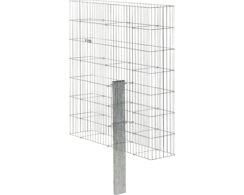 Gabione mit Pfosten zur Befestigung