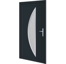 Haustür mit Glaseinsatz und Griff