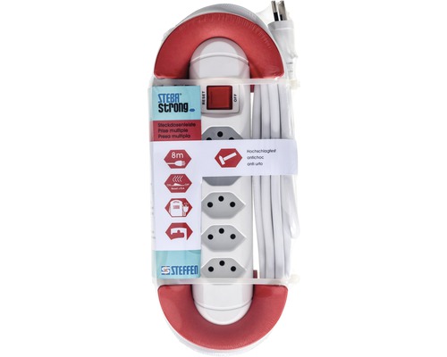Steba Strong Steckdosenleiste mit acht Meter Kabel