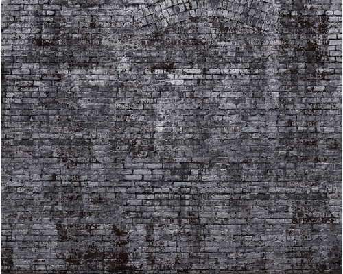 Papier peint panoramique intissé 940954 Factory IV mur en pierres gris 8 pces 300 x 372 cm