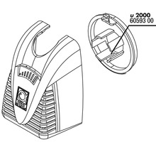 Pièce de rechange JBL U 2000 en détail.