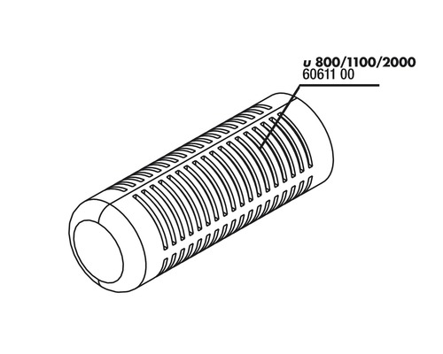 Cartouche filtrante en plastique avec fentes pour filtre à eau
