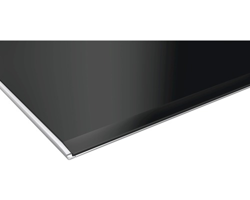 Plaque de cuisson vitrocéramique avec cadre en acier inoxydable