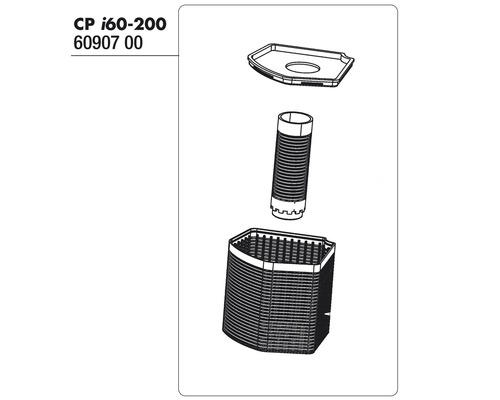 Schéma éclaté d''un siphon flexible