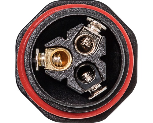 Dreipolige Steckverbindung mit Schraubklemmen