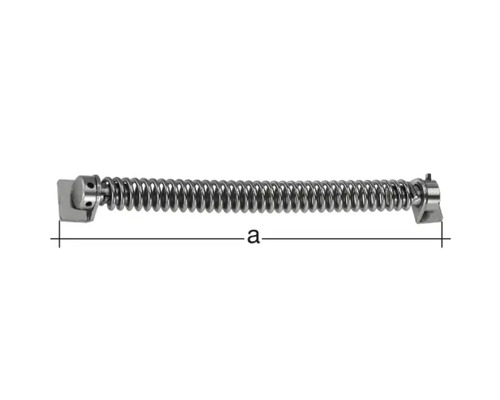 Ressort de fermeture de porte métallique avec tendeur et indication de taille