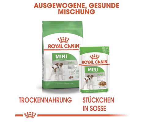 Royal Canin Mini Adult Trocken- und Nassfutter für Hunde