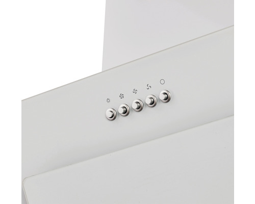 Detailaufnahme der Bedienelemente einer Dunstabzugshaube