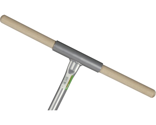 Vue détaillée d''une douille à enfoncer dans le sol avec poignée en bois