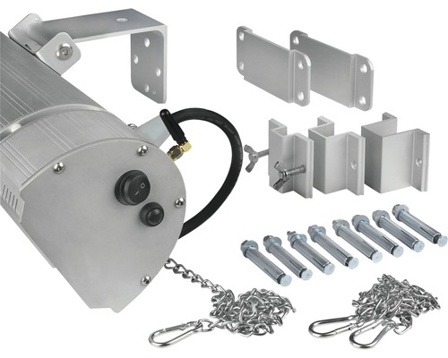 Radiateur de terrasse avec accessoires de montage