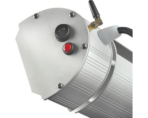 Vue détaillée d''une machine à fumée avec interrupteurs et antenne