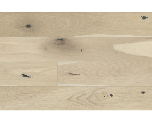 Helle Eichenholzdiele mit Astlöchern für den Innenbereich