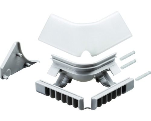 Eckstück für Heizungsrohre, Kunststoff, zur Abdeckung von Rohren