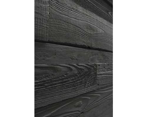 Gros plan de panneaux de bois noirs