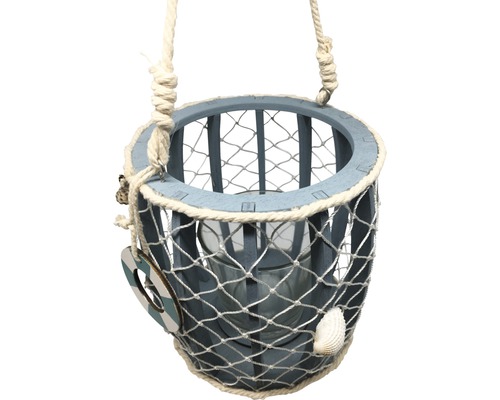 Dekorative Hängeleuchte im maritimen Stil mit Glaswindlicht